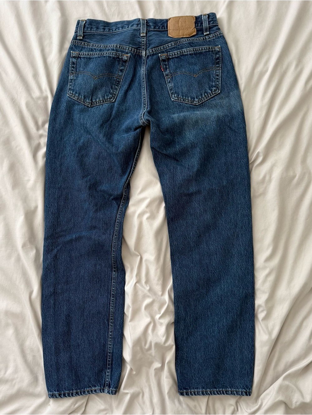 Vintage 90s Levis 501 Jeans Medium Wash Sun Faded USA Men’s Denim 30x29 Casual
